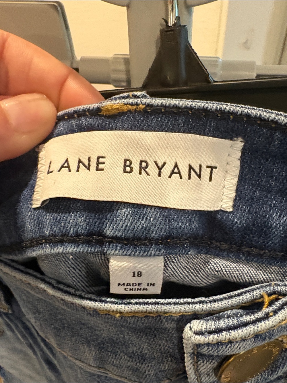Lane Bryant Light Blue Denim Bermuda Jeans - Picture 2 of 3